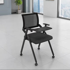 Folding training chair with desk board, foldable writing board, office meeting room, integrated table and chairs, conference