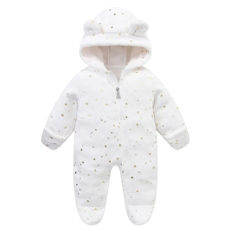 Newborn Baby Clothes Flannel Autumn Winter Baby Boys Girls Rompers Cartoon Newborn Bodysuit Soft Warm Jumpsuit for Babies 0-12M