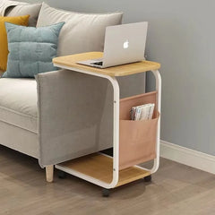 Mobile Bedside Table Nightstand Rolling Storage Cabinet Drawer Small Side Table Sofa End Table Bedroom Living Room Nightstand