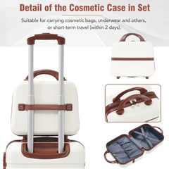 3 Piece Hardshell Luggage Set 20/28 Inch with Cosmetic Case Lightweight Spinner Suitcase TSA Lock Travel Luggage