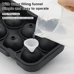 Large Sphere Ice Cube Molds 4/8 Grid Whiskey Ice Mold Leak-free Round Ice Cube Mold Easy Fill & Release Ice Ball Maker Tools