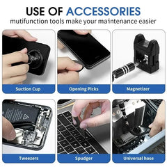 115 in 1 Professional Precision Screwdriver Set Magnetic Torx Hex Bits Repair Tool Kit for iPhone Xiaomi Mac PC Eyeglasses Watch