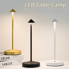 Hotel Rechargeable Table Lamp Creative Dining Touch Led Bar Coffee Pina pro Table Lamp Lampada Da Tavolo Decorative Desk Lamp