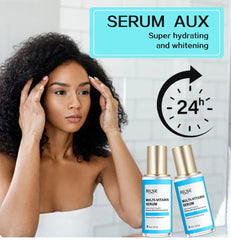 vitamin c brightening skin care set with AILKE Multi-Vitamin Serum in a woman's skincare routine.