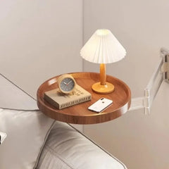 Foldable Wall Mounted Table Bedside Storage Cabinets Multi-Purpose Floating Shelves for Bedroom Living Room Compact Tea Tables