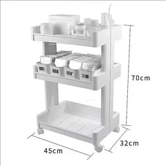 Hairdressing Storage Professional Aesthetic Cart Wheels Beauty Salon Tray Salon Equipment Furniture Commercial Furniture