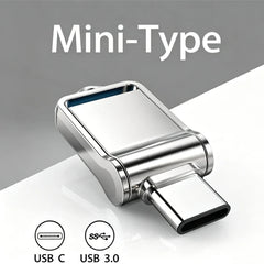 Mini 512GB OTG USB Flash Drive USB 3.0 Type C For iPhone iPad 32G 128GB 256GB Pendrive Samsung Android Laptop Memory Phone Stick