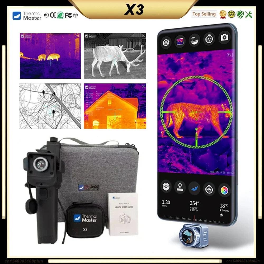 INFIRAY Thermal Master T2 PRO X2 T2 MAX X3 Thermal Camera Hunting Night Vision Thermal Imaging Camera for Phone Thermal Imager