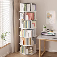 Rotating bookshelf Floor storage shelf Children's simple picture book rack