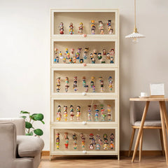 Figure Lego Display Cabinet Household Cream Wind Dustproof Acrylic Transparent Model Toy Blind Box Display Cabinet