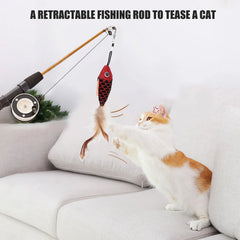 Cat  Teaser Wand  Cat Fishing Pole  Bite Resistance Multifunctional Cat  Teaser Wand  for Cats Cat