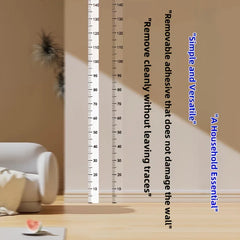 2m Wall Height Measurement Card - Modern Style, Durable PC Material, Writeable & Removable, Accurate 2m Per Sheet|Wall Decor