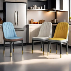Light luxury dining chair leisure rental house dining table and chair household simple backrest stool hotel restaurant chair