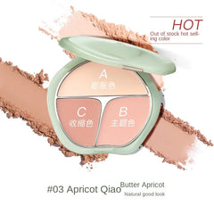 TIMAGE 3-Colour Sculpting Blush Palette — Highlight & Contour