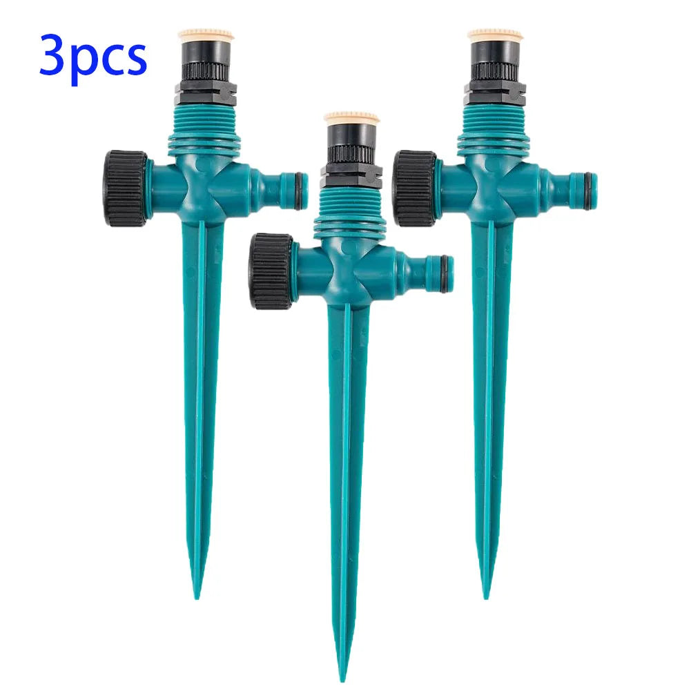 Garden Sprinkler 360° Rotation Irrigation Watering System Agriculture Ground Automatic Tube Adjustable Plug Buried Atomization