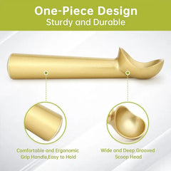 Professional Ice Cream Scoop Heavy Duty Stainless Steel Ice cream Scooper Nonstick Ice-Cream Spade Dishwasher Safe