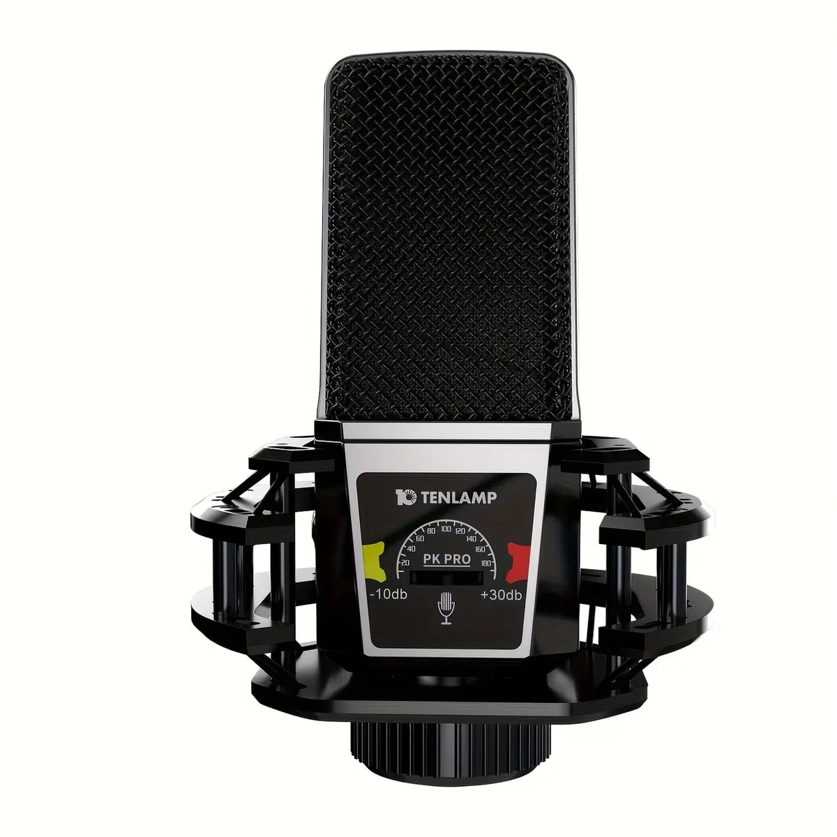 Tenlamp PKPRO Large Diaphragm Condenser Mic, 26mm Gold-Plated Head, Phantom Power, USB/XLR Dual-Circuit,  Gaming Streaming Podcast Mic with Stand, Noise Cancellation for PC PS5 Karaoke Video Conferencing