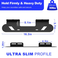 Soundbar Wall Mount Bracket for Sonos Beam Soundbar Compatible with Sonos Beam Gen1 & Gen2 Soundbar Speaker Wall Holder