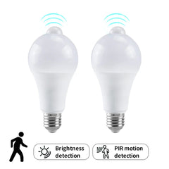 12W E27 LED Motion Sensor Bulb LED lamp PIR Sensor Light Auto ON/OFF Night Light for Home Parking Lighting 220V 110V