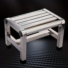 Multi Functional Stainless Steel Stool - Durable Thick & Sturdy Stool, Ideal for Living Room, Bathroom, Kitchen, Corridors