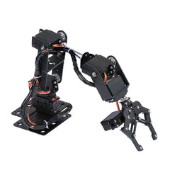 Upgraded 6dof Robotic Arm Multi DOF Robot Manipulator Gripper with 6pcs Mg996r Servos Steering Gear Grabbing Maker Education