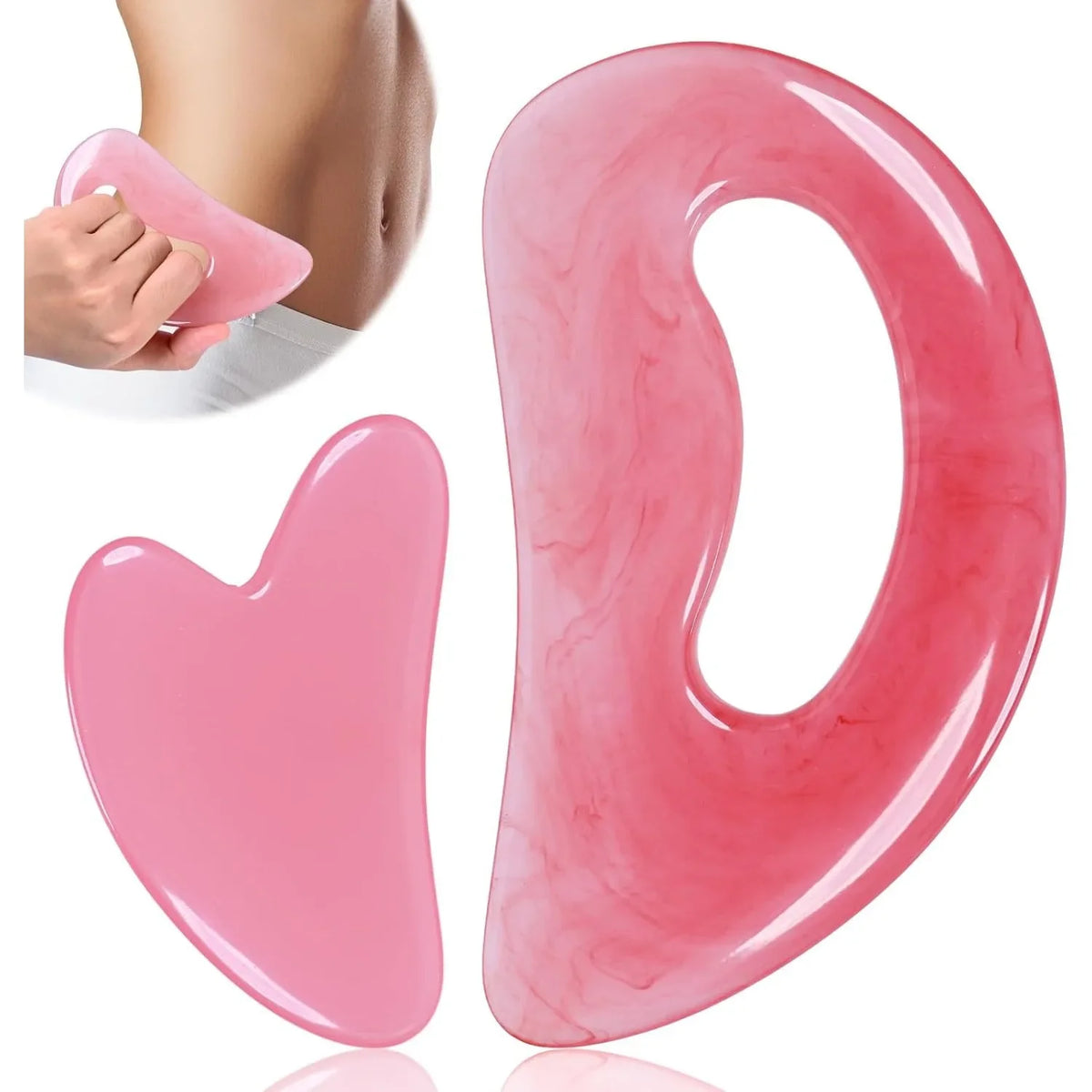 Resin Body Gua Sha Massage Tool Neck Back Massager Body Leg Foot Guasha Scraping Acupuncture Tool Resin Guasha Board