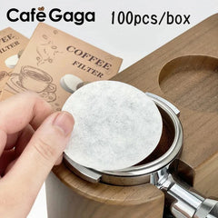 Coffee Filter Paper Espresso Paper Filters 51mm 53mm 58mm 100pcs Puck Screen For Delonghi Breville Portafilter Machine Tools