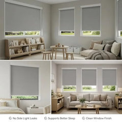 PVC Light Blockers Blackout Light Blockers Side Tracks for Window Shades and Blinds Side Tracks for Blackout Shades Easy to Ins