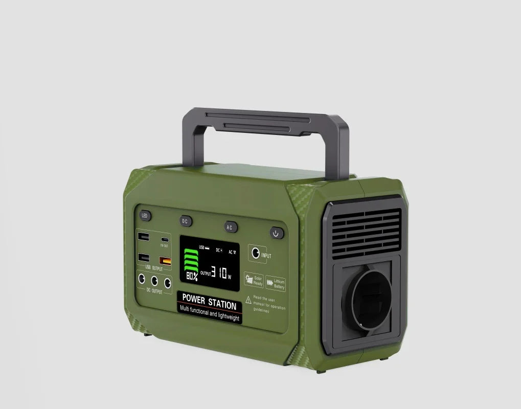 300W Portable Power Station with High Quality Lithium Ion Battery, 270Wh Solar Generator for Home & Outdoor Emergencies
