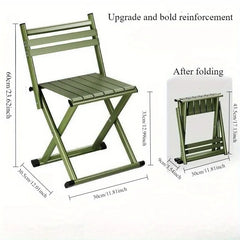 Outdoor portable folding stool, thick chair stool, dual-purpose fishing stool, Magza small stool, camping barbecue stool