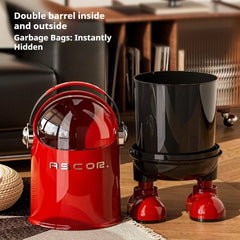 Touchless Sensor Trash Can Stainless Steel Premium Large Capacity Garbage Bin Kitchen Bathroom Bedroom Living Room Maison