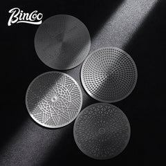 Bincoo 51/58mm Espresso Portafilter Dispersion Plate Stainless Steel Sintered Shower Screen Even Extraction Upgrade Accessories