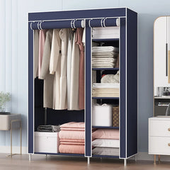 Simple wardrobe storage non-woven fabric assembly folding foreign trade e****mical cloth wardrobe