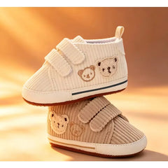 Baby Learning Walk Shoes, Cartoon Bear Breathable Casual Sneakers, Spring Autumn Soft Infant Baby Shoes 0-1 Year