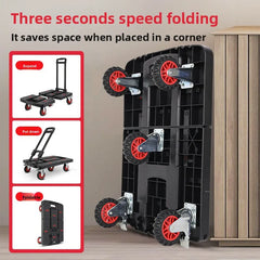 Baoyu, outdoor camper, family truck shopping cart with brake wheel folding trolley trailer