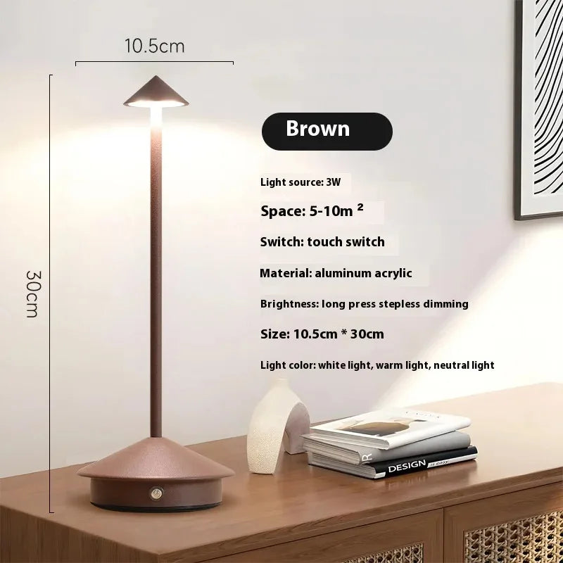 Hotel Rechargeable Table Lamp Creative Dining Touch Led Bar Coffee Pina pro Table Lamp Lampada Da Tavolo Decorative Desk Lamp