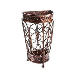 Super Quality Umbrella Stand Umbrella Holder Antique Look Metal Entry Hallway Décor Wallside Style w/Removable Drip Tray