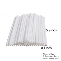 50Pcs 15cm Lollipop Cake Pop Sticks White Lollipop Sticks Reusable Candy Sticks Treat Sticks For Lollipop Candy Desserts YY178