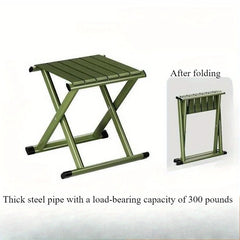 Outdoor portable folding stool, thick chair stool, dual-purpose fishing stool, Magza small stool, camping barbecue stool