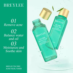 BREYLEE Clarifying Skincare Set — Cleanser, Toner, Cream & Mask