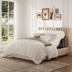 S3 Queen Adjustable Bed Frame and Gel Memory Foam Mattress Set