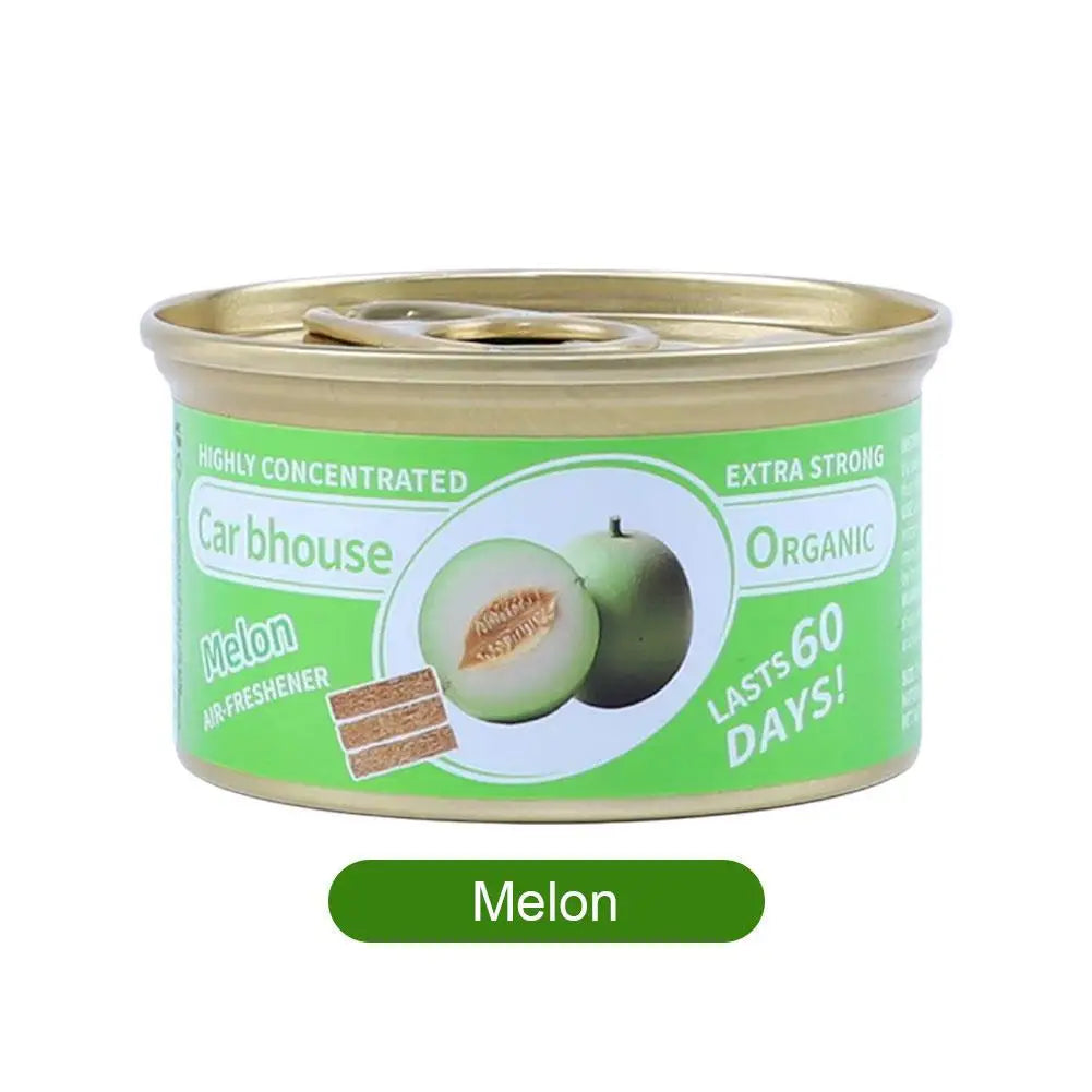 Car Air Freshener Bubble Gum Scent Perfume Canned Wood Block LongLasting Strong Aroma Auto Home Closet Deodorizer