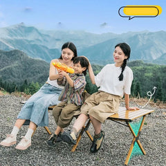 Portable Wooden Picnic Table Lightweight Compact Outdoor Folding Camping Table Camping Picnics Backyard Parties Beach Trips