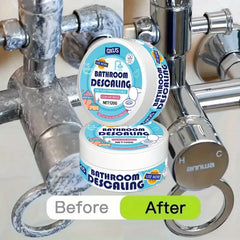 Powerful Bathroom Glass Polish Gel • Hard Water Stain Remover & Scale Cleaner for Shower Doors, Tiles, Stainless Steel • Multi-S