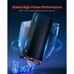 Uimoso 5-channel Class D Car Amplifier Stereo Amp 4 x 200W + 1 x 1000W@ 2 ohms