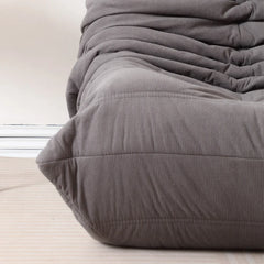 Lazy Sofa, Caterpillar Sofa | Classic Grey Sponge-Filled, Living Room Ready, No Electricity Needed