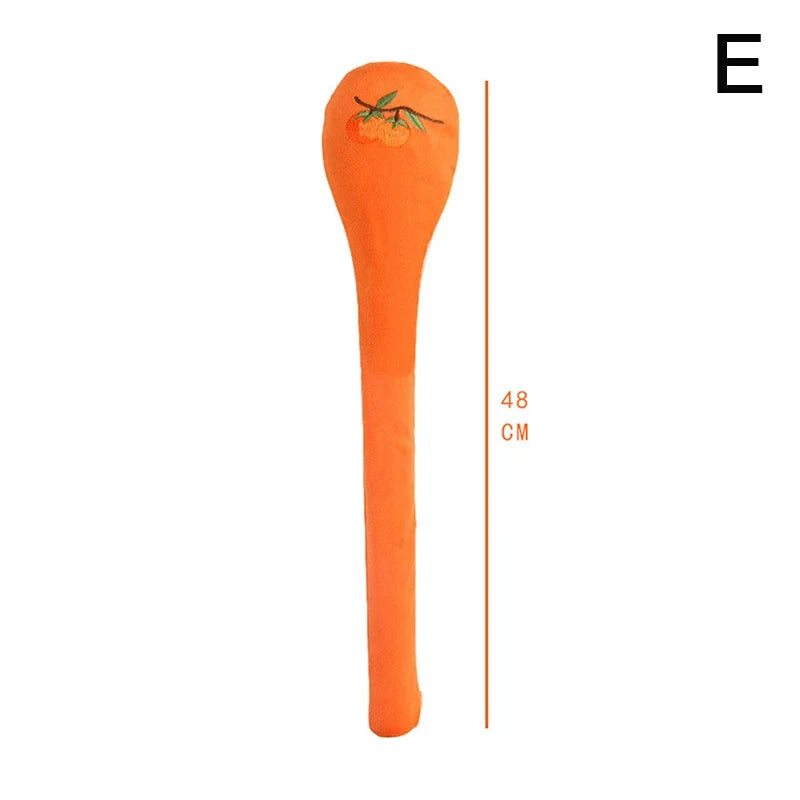 High Elasticity Latex Velvet Massage Pat Fu Character Slap Stick Massager Back Pain Relief Portable Body Vibration Hammer