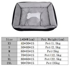 Super Soft Sofa Dog Beds Waterproof Bottom Kennel Fleece Warm Bed Mat For Large Dogs Rectangle Winter Pet Cat House Dog mattress