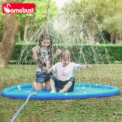 Children Play Spray Mat 100/170cm Beach Inflatable Water Sprinkler Pad Outdoor Game Toy Lawn Swimming Pool Mat Kids Toys