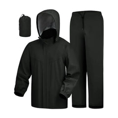 iCreek Rain Suit Waterproof Hooded Rain Gear Breathable Lightweight Packable Rain Jacket Pants Men Women for Hiking Fish Golf